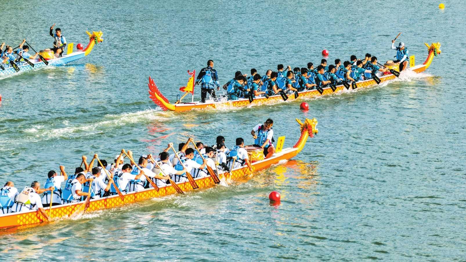 岸边呐喊如, 三江镇龙舟 岸边呐喊如, 三江镇龙舟